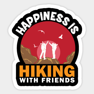 Happiness is Hiking Sticker